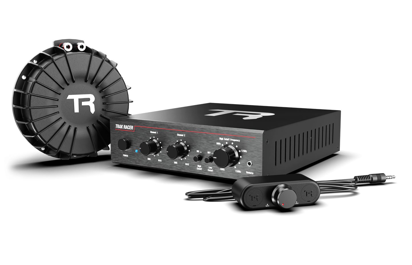 Trak Racer V2 Pro Bass Shaker Kit for sim racing tactile feedback