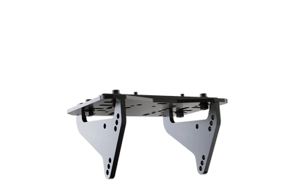 Metal bracket on a black background