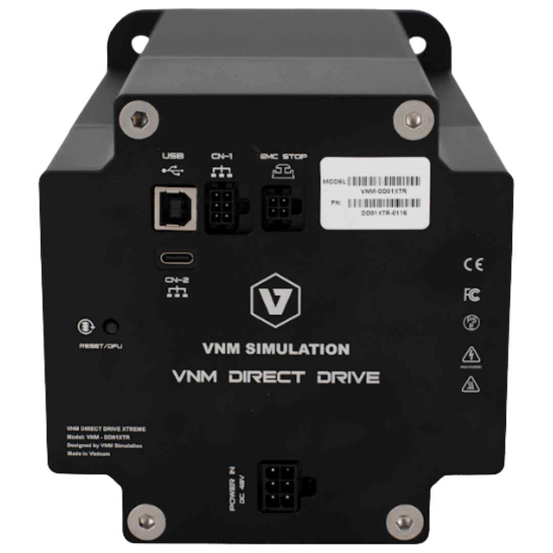 VNM Direct Drive Xtreme Wheelbase – mounted on high end sim rig
