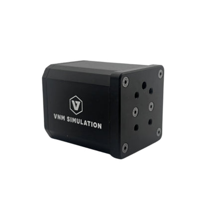 Black box with 'VNM Simulation' branding on a white background