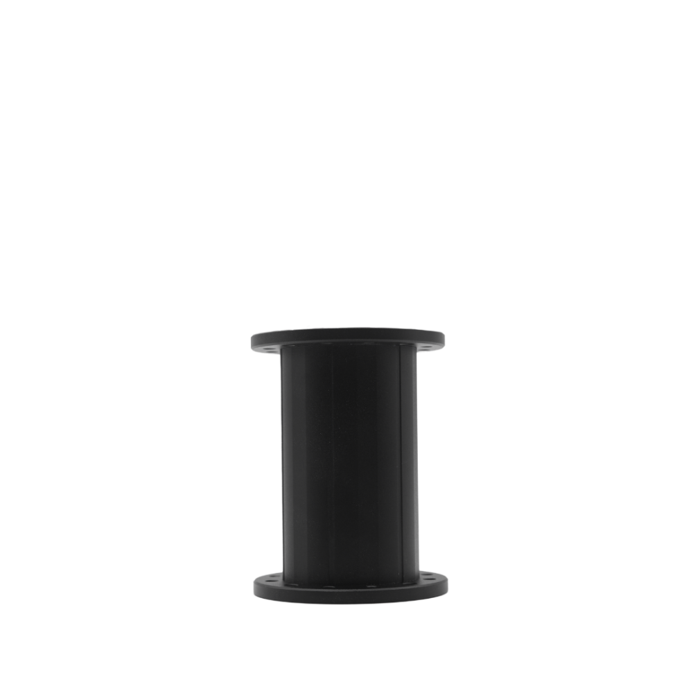 Green textured cylindrical object on a white background