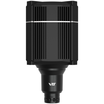 Black cylindrical device with VTS branding on a white background