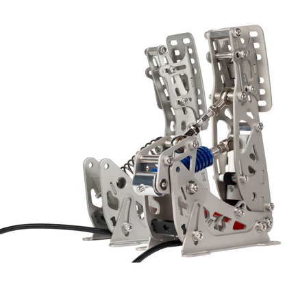 Metal mechanical arm model on a white background