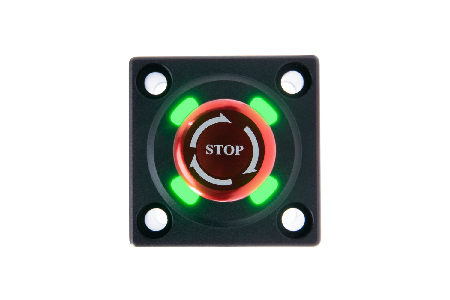 Simagic Alpha Kill Switch – emergency stop for sim racing wheelbase lit up