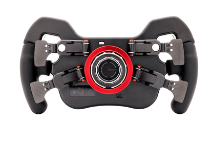 Simagic FX Formula Wheel HALL paddle module detail for precise shifting