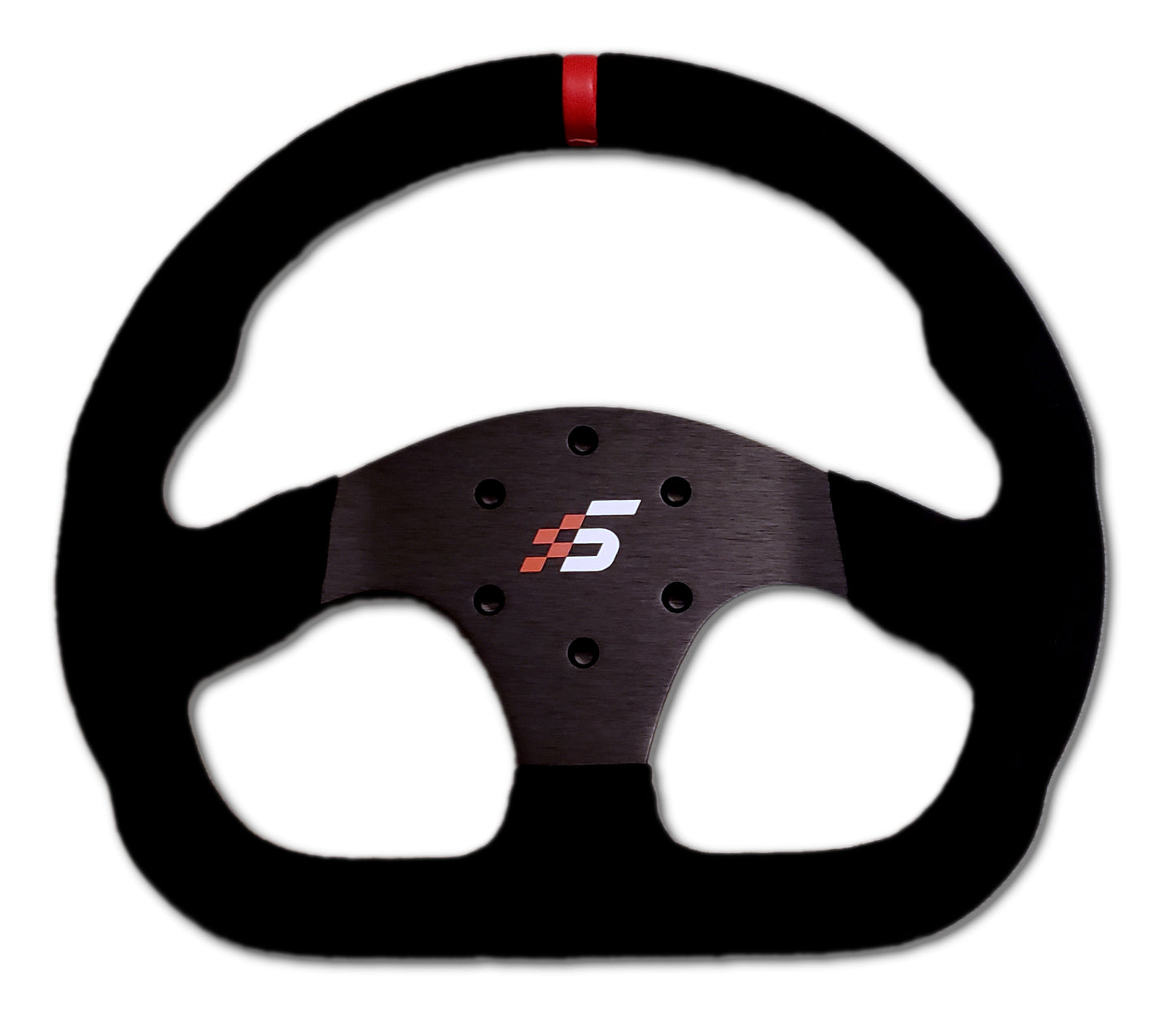 Simagic GT1 steering wheel rim detail with mounting pattern