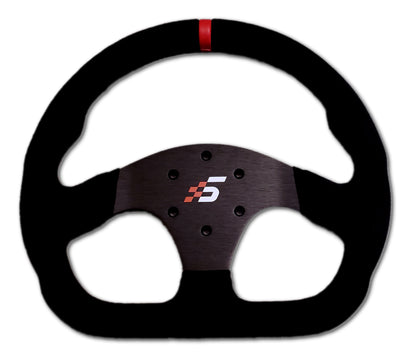 Simagic GT1 steering wheel rim detail with mounting pattern