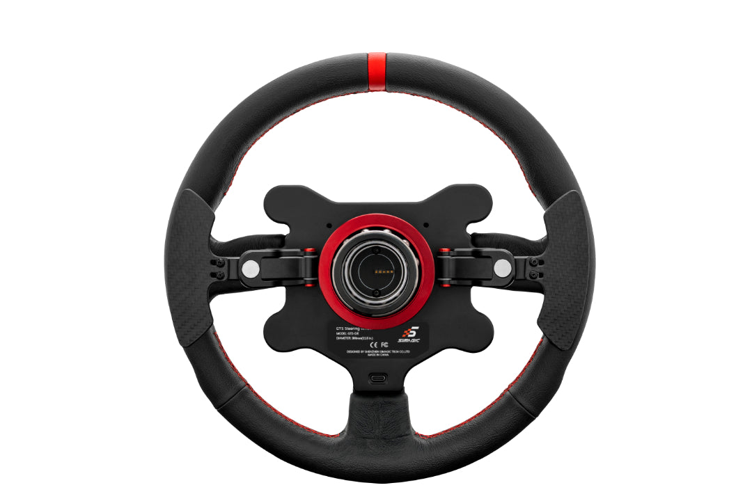 Simagic GTS Suede Wheel and Button Box – magnetic shifters for precise shifting