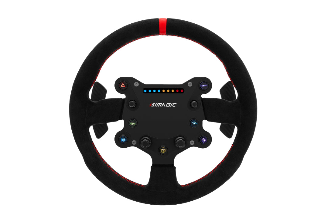 Simagic GTS Suede Wheel and Button Box – quick release hub connection