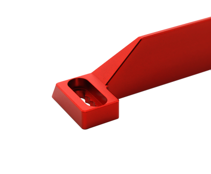 Simagic P2000 Heel Stop – CNC machined base with mounting points