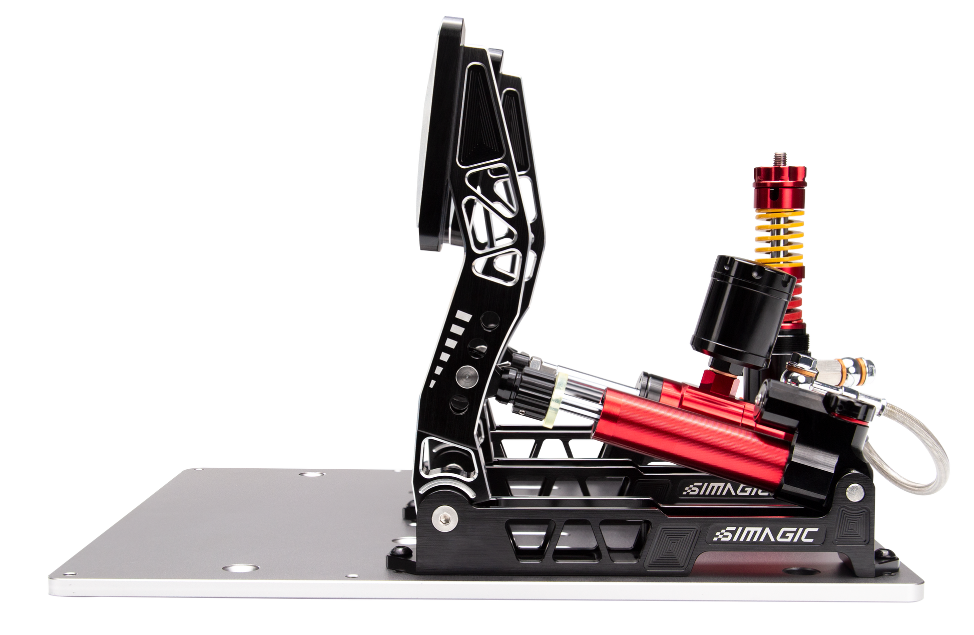 SIMAGIC P2000-100KG.振動システム レースシミュレーター Simagic P2000 Pedal Set Hydraulic Load Cell Sim Racing Pedals