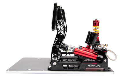 Simagic P2000 pedals with adjustable settings and haptics support