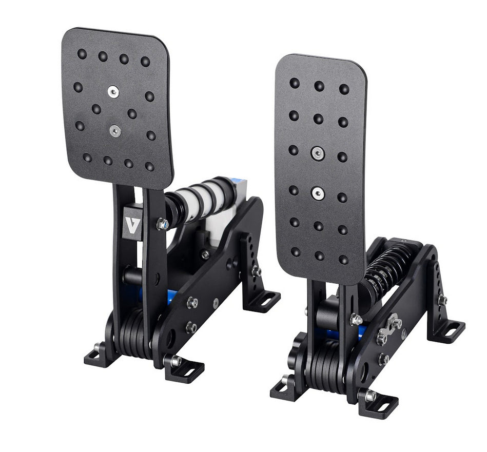 VNM Simulation 2-Pedal Set load cell brake pedals front view