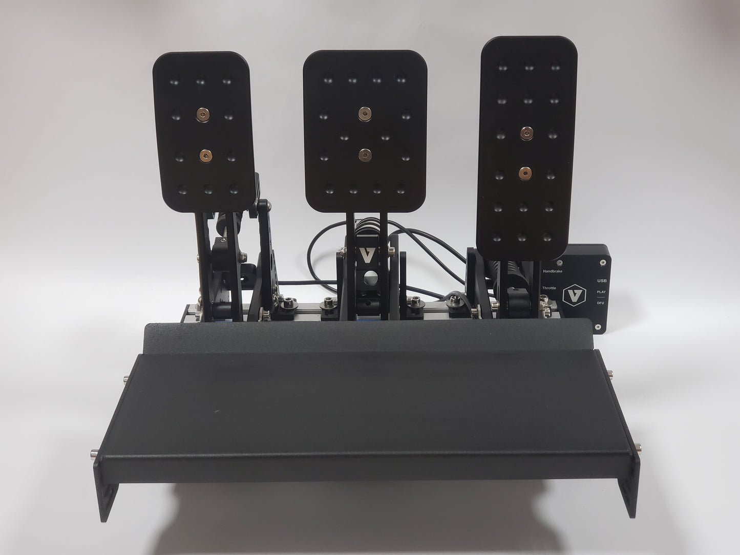VNM Simulation Pedal Set load cell brake pedals front view